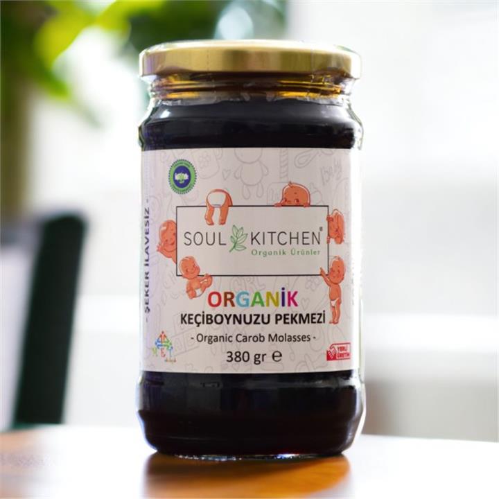 SOUL KITCHEN ORGANİK BEBEK KEÇİBOYNUZU PEKMEZİ 380GR (SOĞUK SIKIM)(ŞEKER İLAVESİZ)