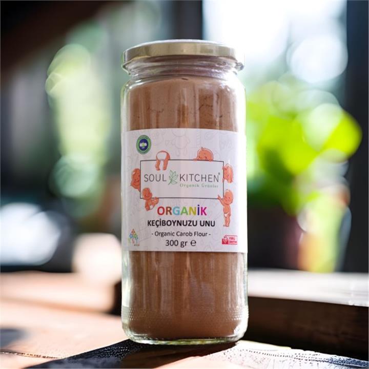SOUL KITCHEN ORGANİK BEBEK KEÇİBOYNUZU UNU 300 GR CAM