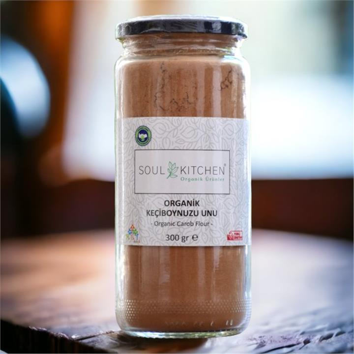 SOUL KITCHEN ORGANİK KEÇİBOYNUZU UNU 300GR - CAM