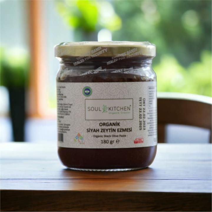 SOUL KITCHEN ORGANİK SİYAH ZEYTİN EZMESİ 180GR
