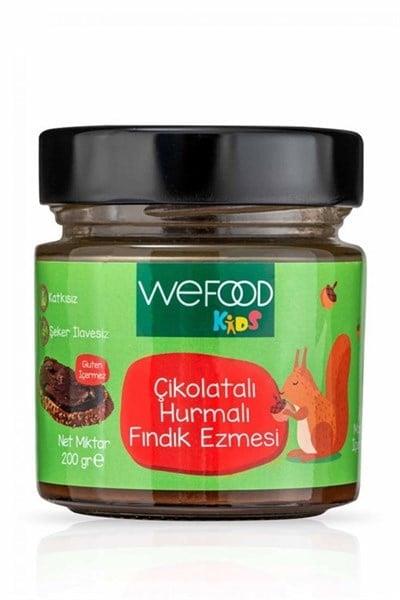 WEFOOD KİDS ÇİKOLATALI HURMALI FINDIK EZMESİ 200 GR