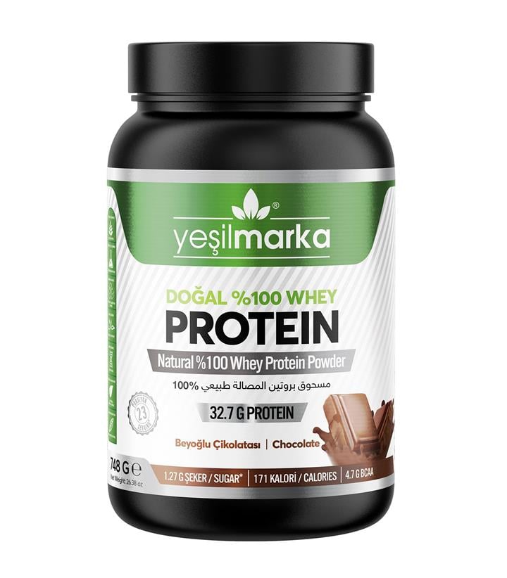 YEŞİLMARKA DOĞAL WHEY PROTEİN TOZU - BEYOĞLU ÇİKOLATASI 748G