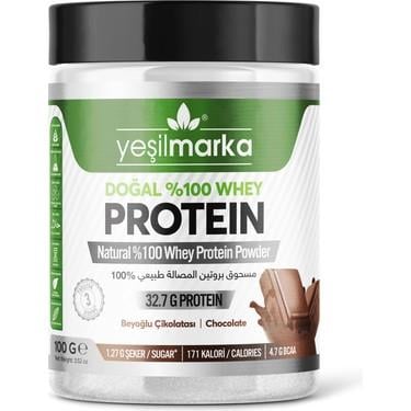 YEŞİLMARKA WHEY PROTEİN TOZU ÇİKOLATA 100 GR