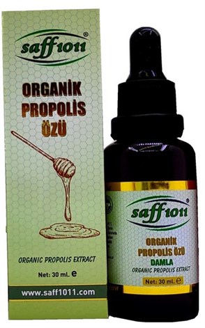 SAFF 1011ORGANİK PROPOLİS ÖZÜ (EXTRAKT) 30 ml DAMLA  -  Kafeik Asit 609,72 mg/kg