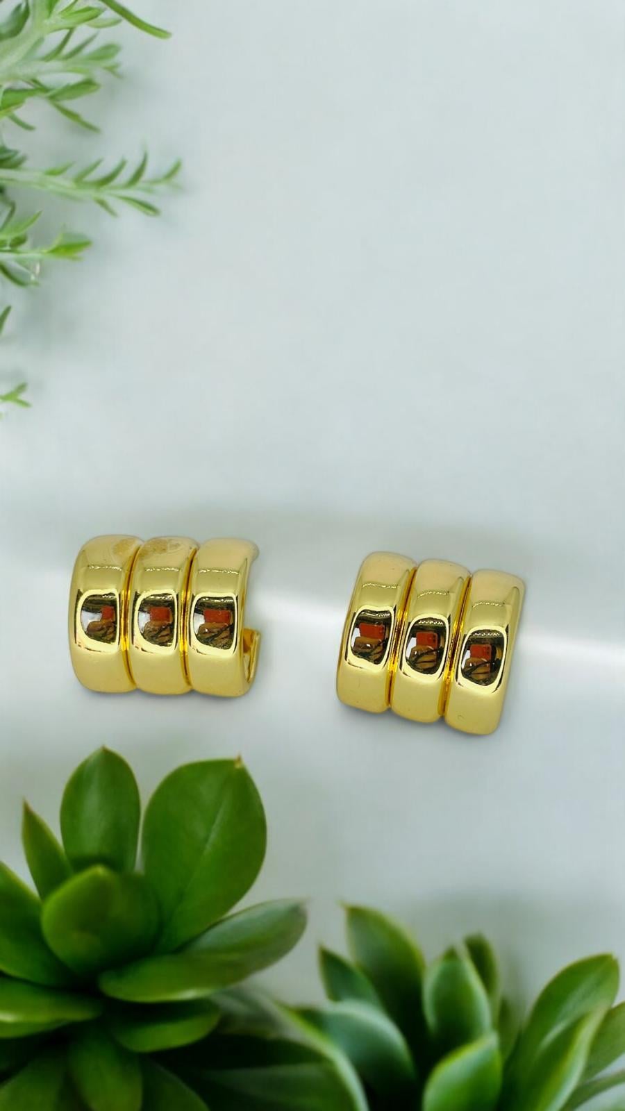 3 Gold Küpe