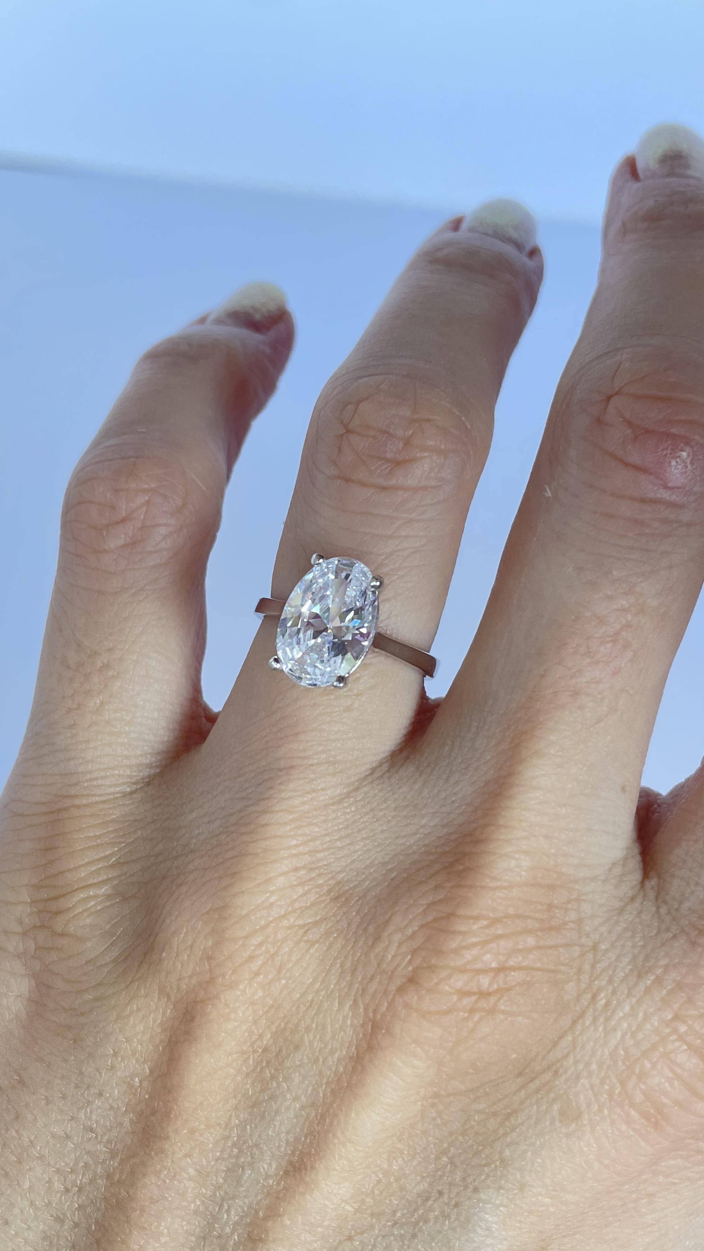 925 Ayar Silver Oval Kesim Yüzük