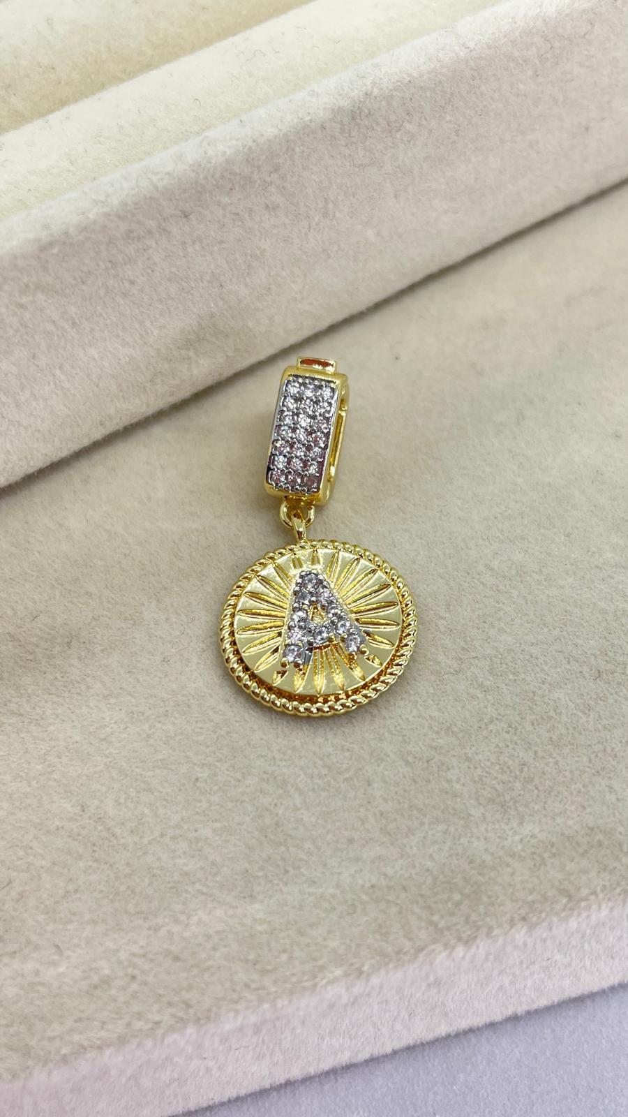 A Harfli Kolye Ve Bileklik Ucu Charm