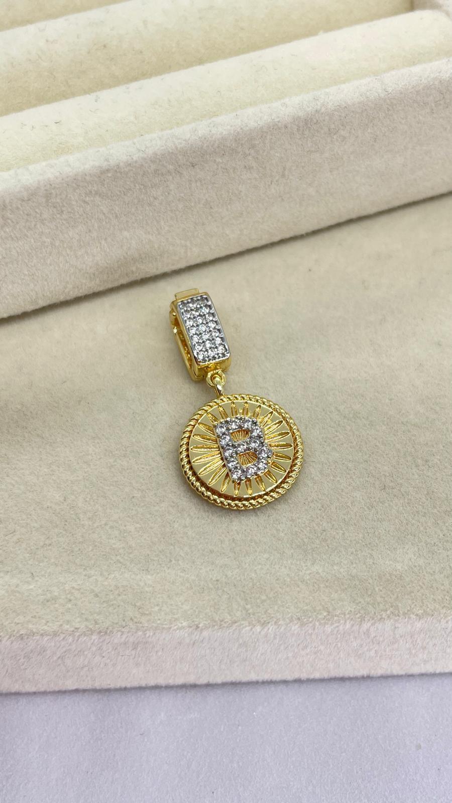 B Harfli Kolye Ve Bileklik Ucu Charm