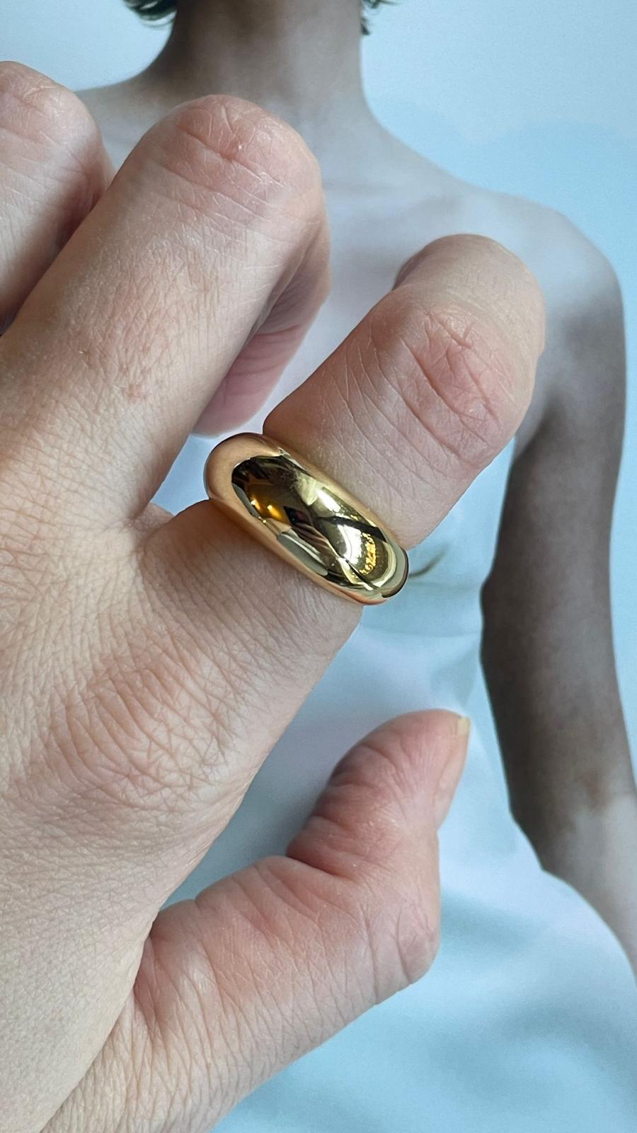 Bombe Gold Ayarlanabilir Yüzük