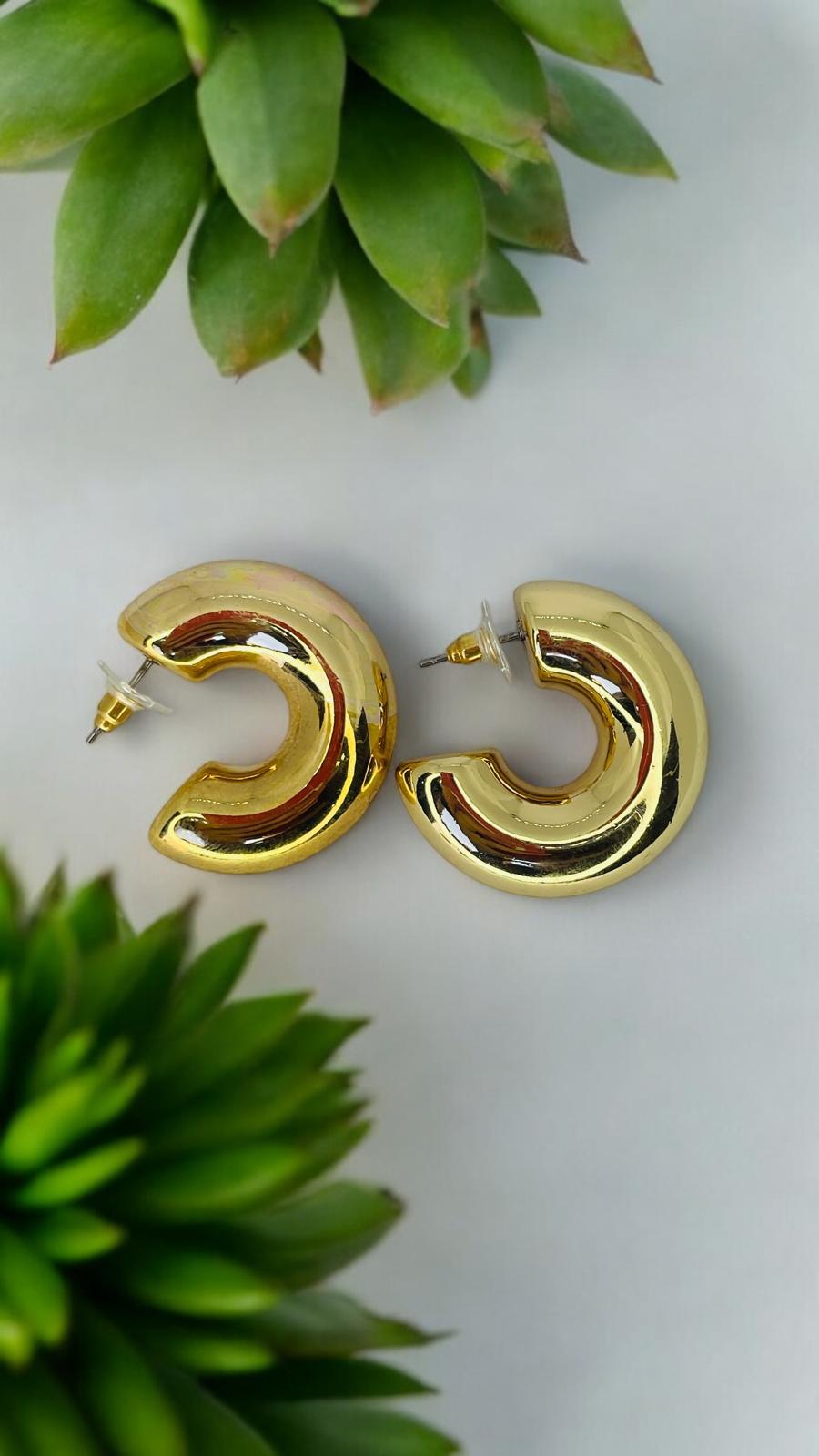 Büyük Tombul Halka Küpe