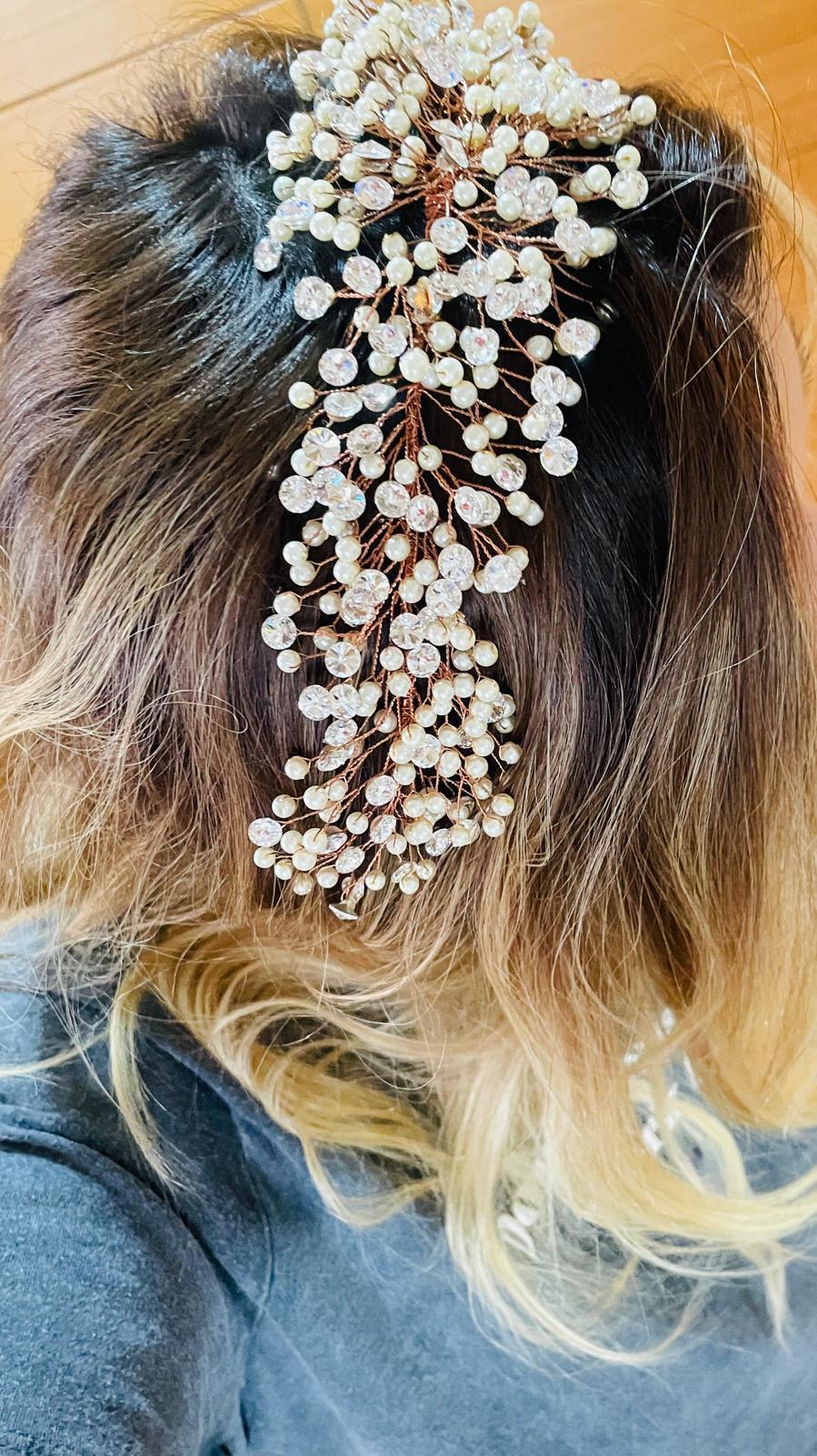 İncli Taşlı Gelin Tacı