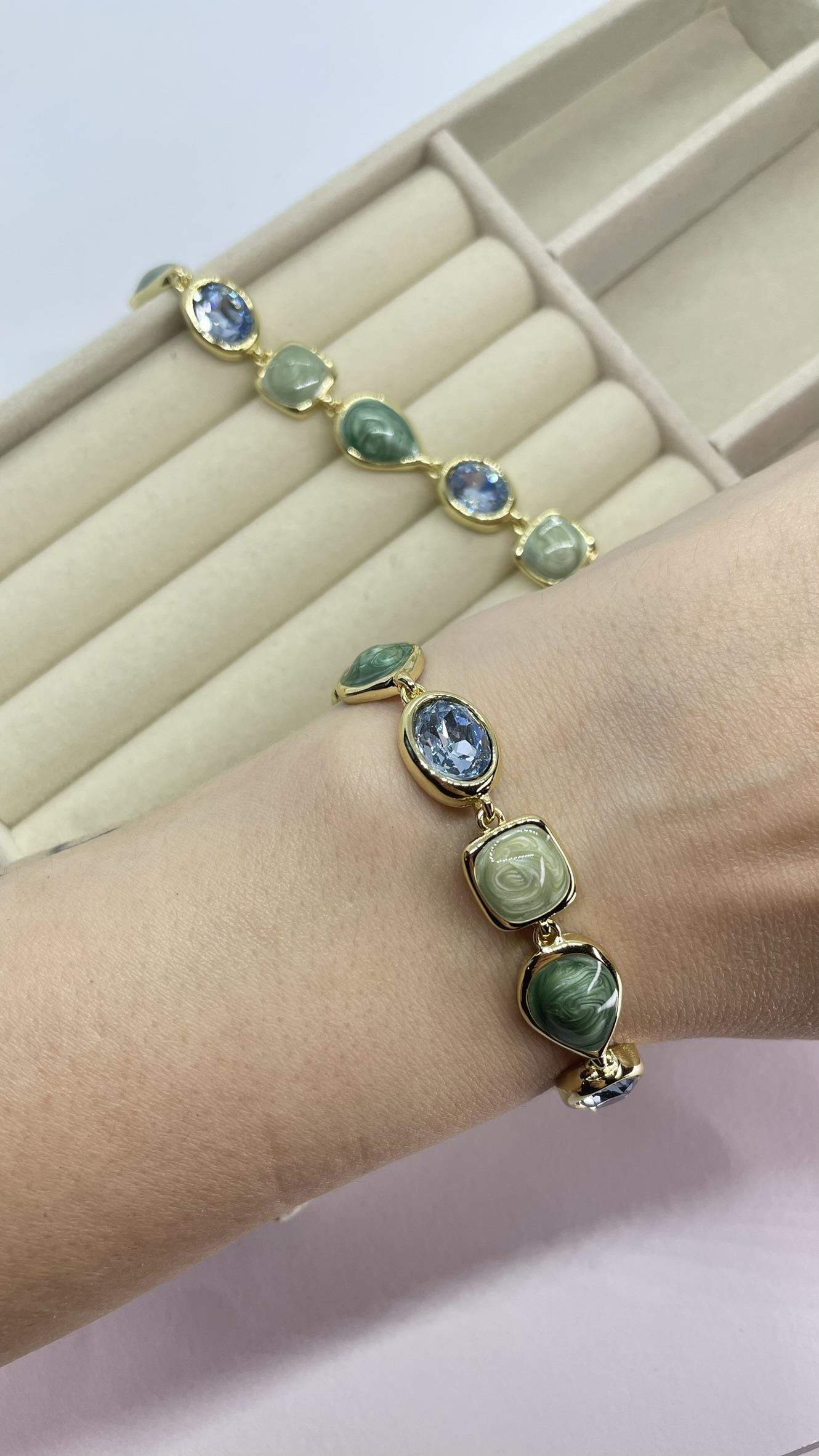 Premium Seri Mint Yeşil Taşlı Bileklik