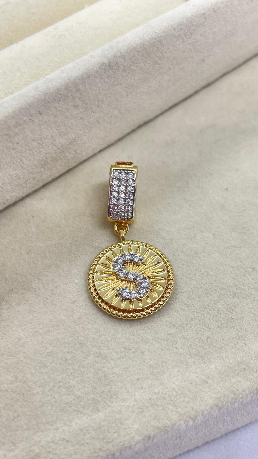 S Harfli Kolye Ve Bileklik Ucu Charm