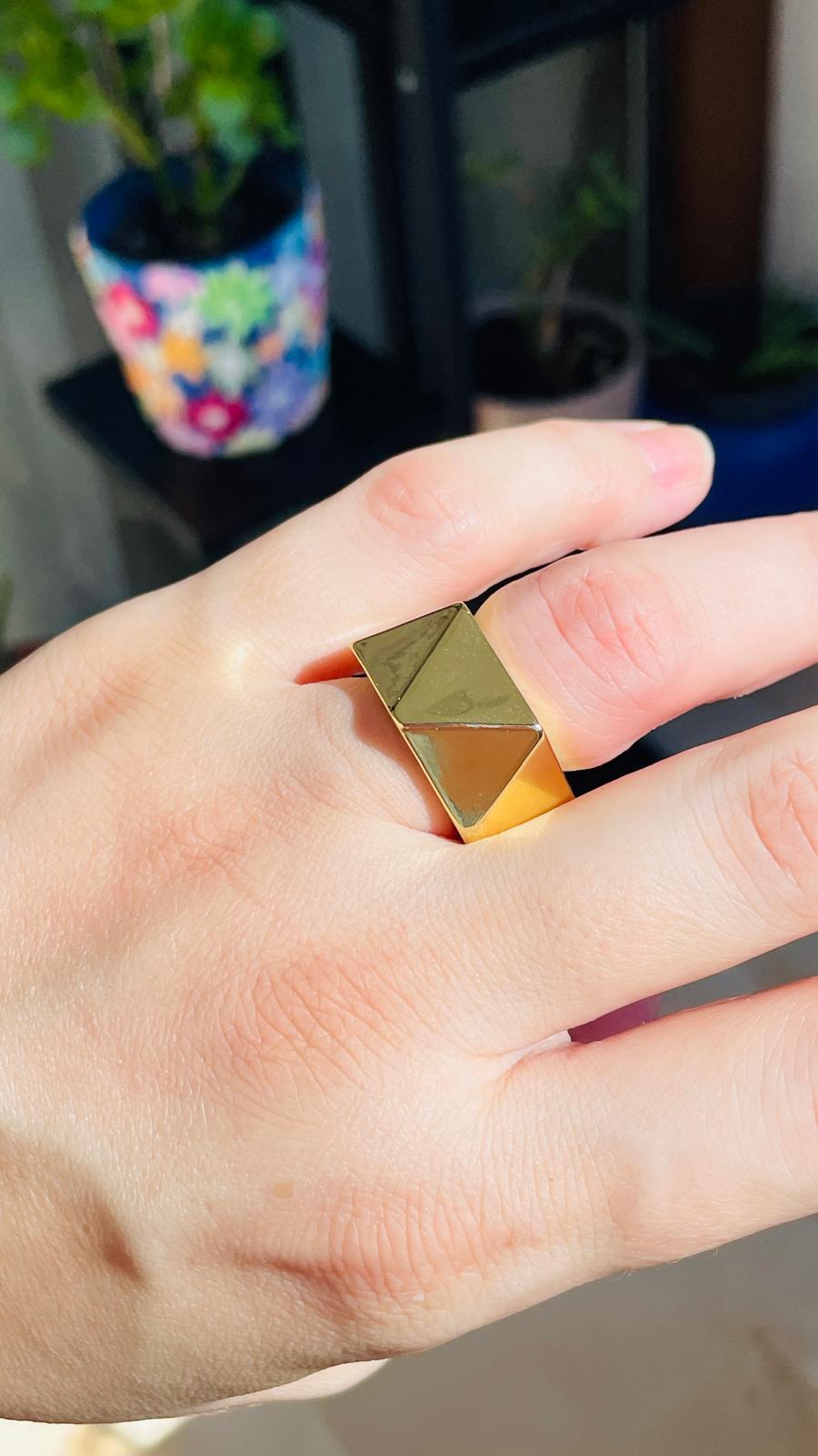 Üçgen Geo Ayarlanabilir Yüzük