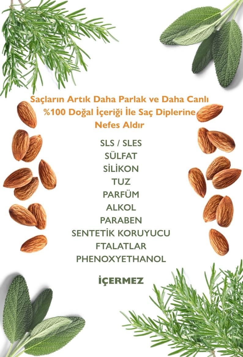 Besleyici ve Canlandırıcı Şampuan - Badem Yağlı