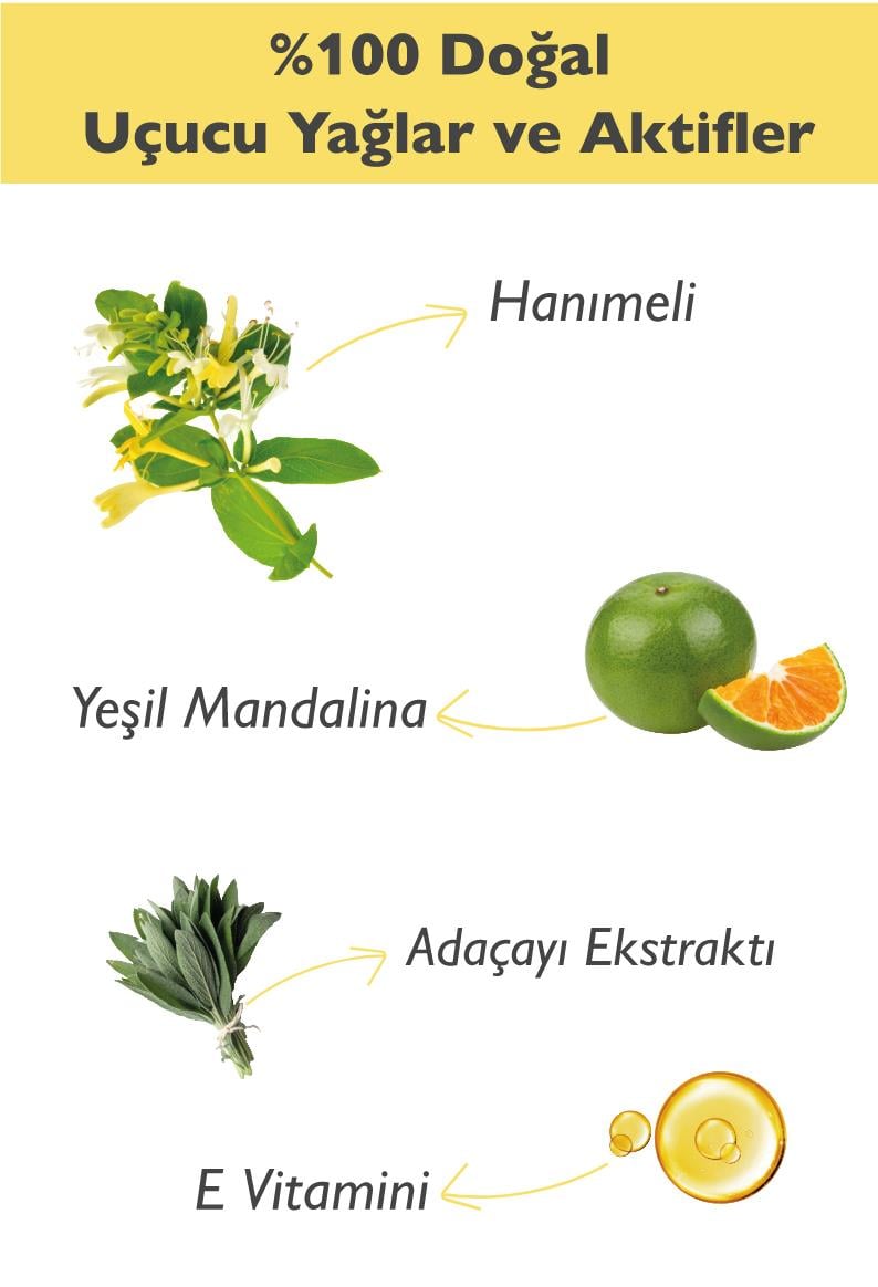 Doğal Roll-on Deodorant Hanımeli & Yeşil Mandalina