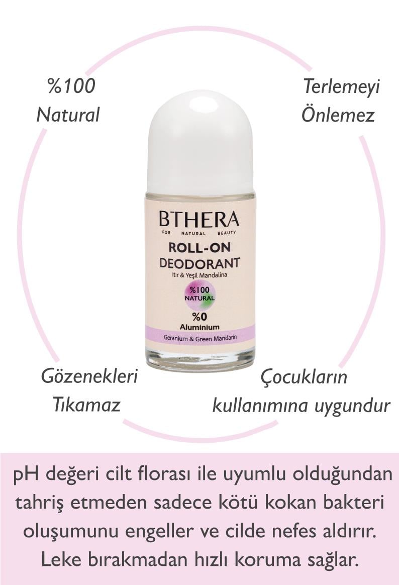Doğal Roll-on Deodorant Itır & Yeşil Mandalina
