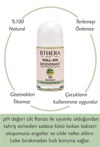 Doğal Roll-on Deodorant Adaçayı & Paçuli & Ylang Ylang