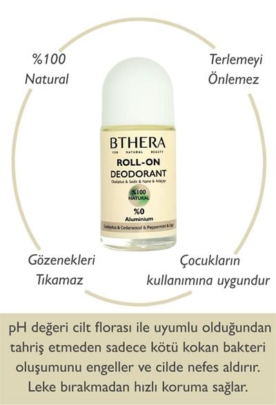 Doğal Roll-on Deodorant Okaliptus & Sedir & Nane & Adaçayı