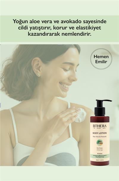 Güneş Sonrası Nemlendiricili Vücut Losyonu Aloe Vera & Avokado