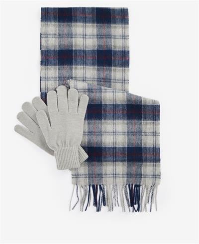 Barbour Tartan Atkı & Eldiven Hediye Seti