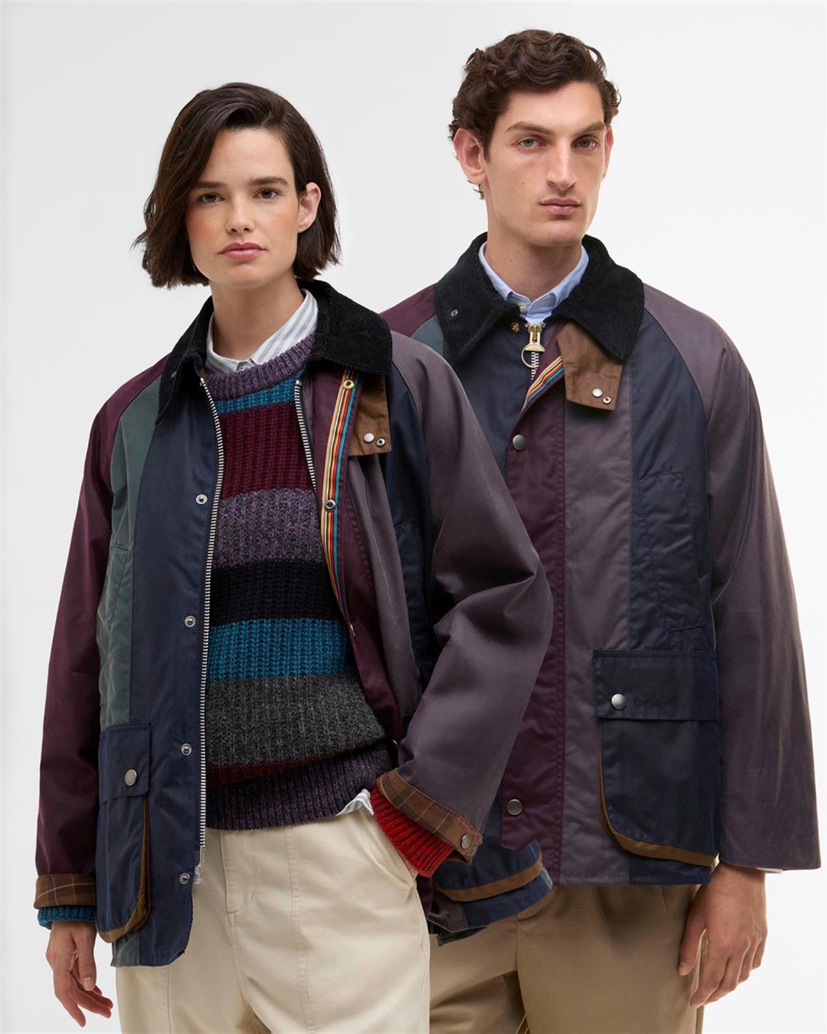 Barbour x Paul Smith Stripe OS Bedale Yağlı Ceket MI11 Stripe