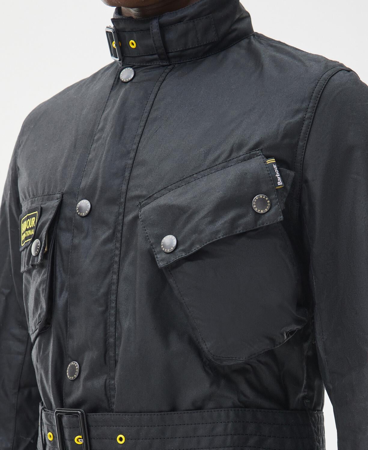 B.Int. Slim International Yağlı Ceket BK91 Black