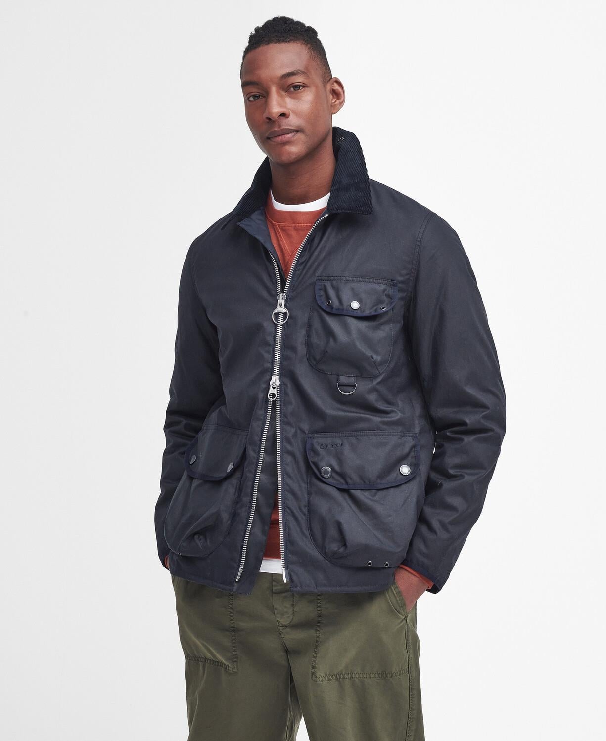 Barbour Angler Yağlı Ceket NY92 Navy