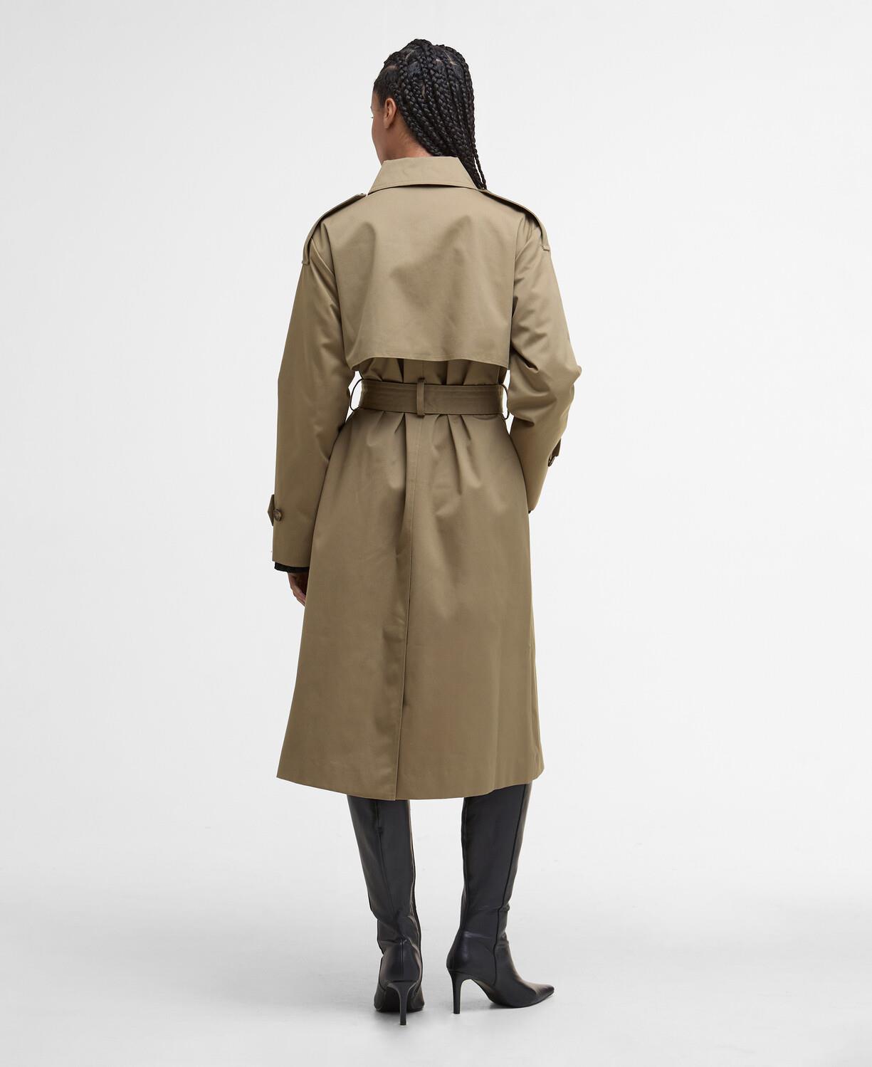Barbour Aoife Trench Showerproof Ceket BE31 Military Brown