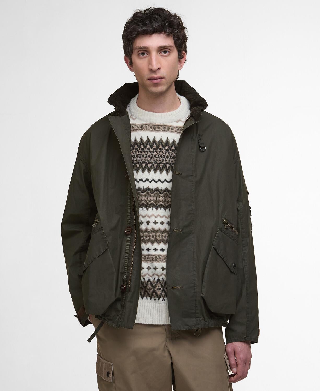 Barbour Arndale Showerproof Ceket GN71 Pigment Green-Breen