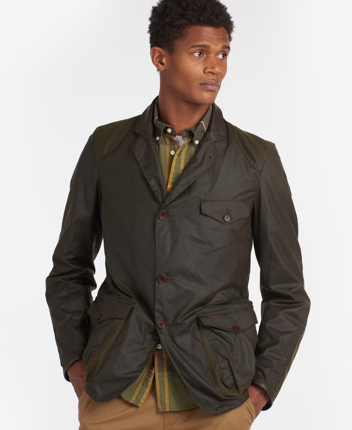 h*1様 barbour international beacon jacket Barbour Beacon Sports Yağlı Ceket OL71 Olive