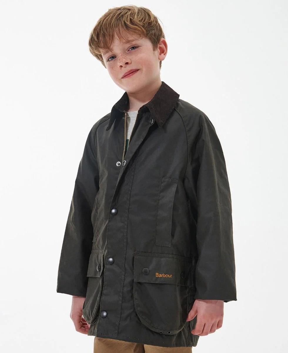 Barbour Erkek Çocuk Beaufort Yağlı Ceket OL75 Olive