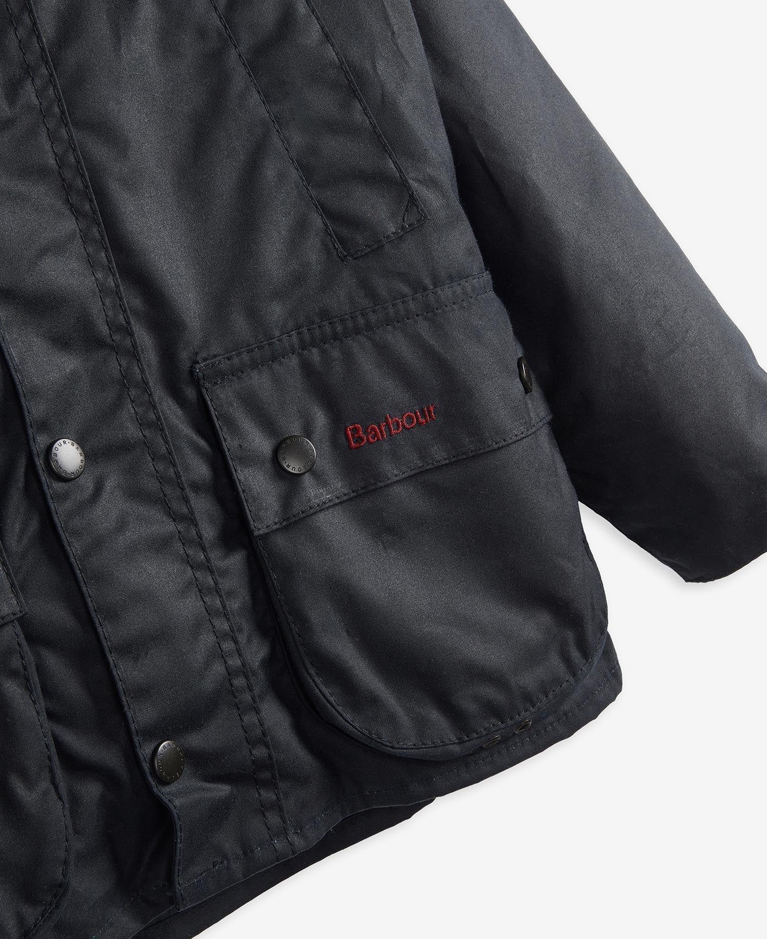 Barbour Erkek Çocuk Bedale Yağlı Ceket NY95 Navy