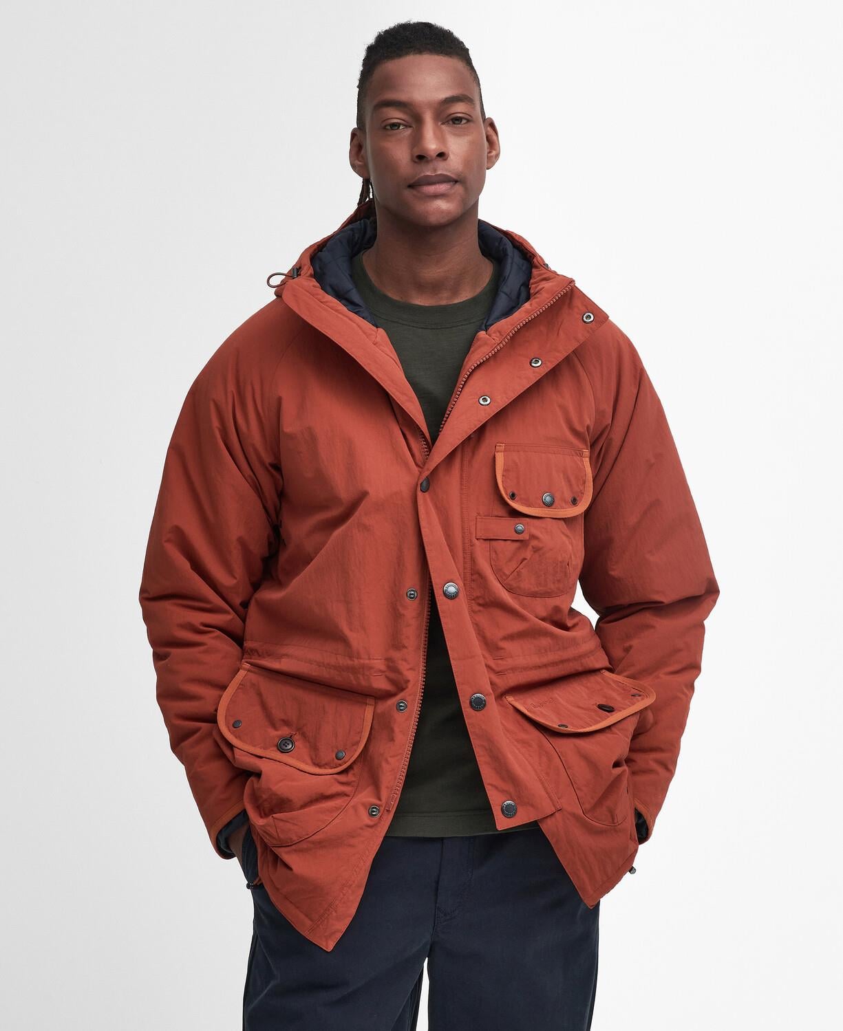 Barbour Field Showerproof Ceket OR91 Dark Ginger