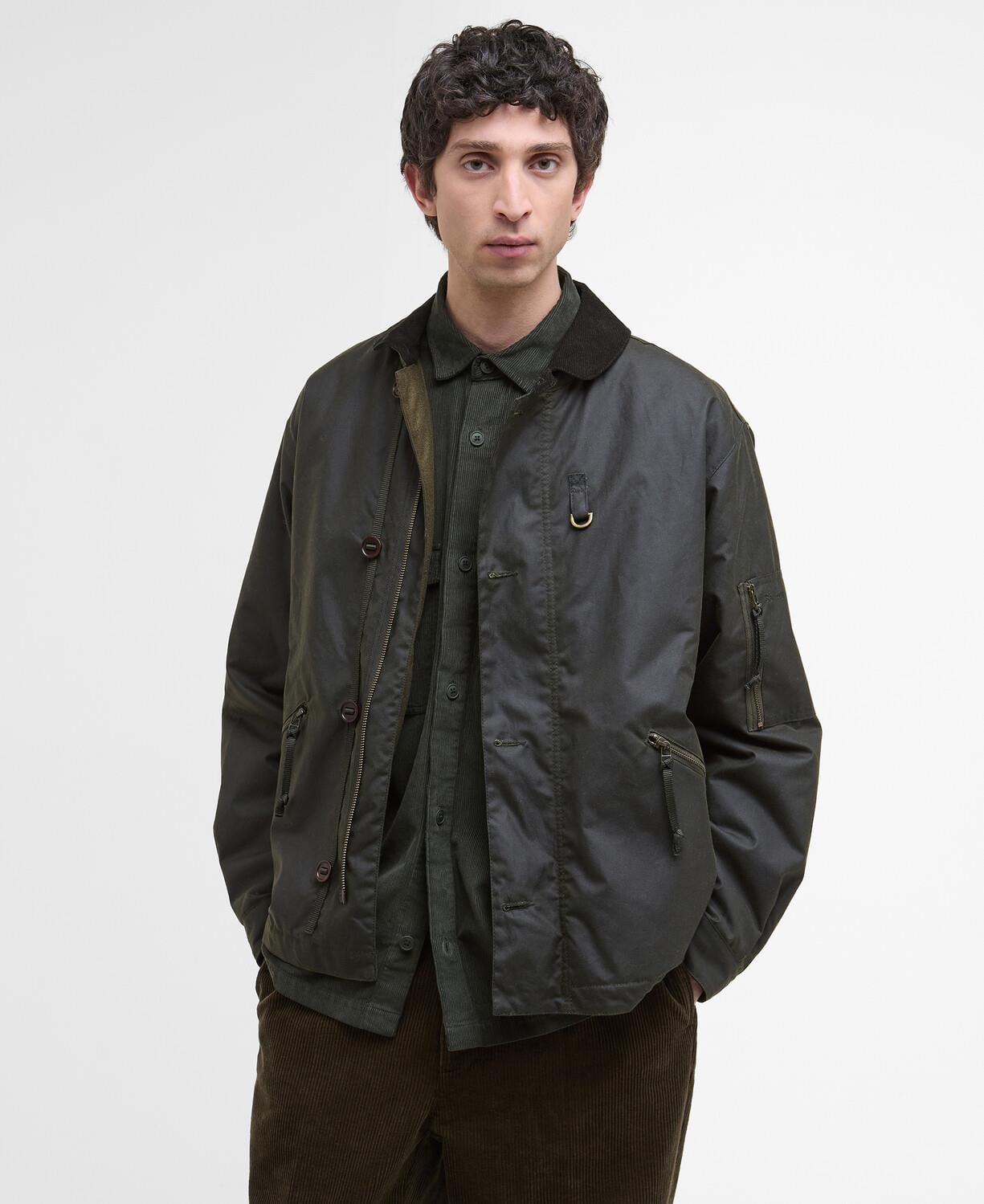 Barbour Hanger Yağlı Deck Ceket OL99 Archive Olive