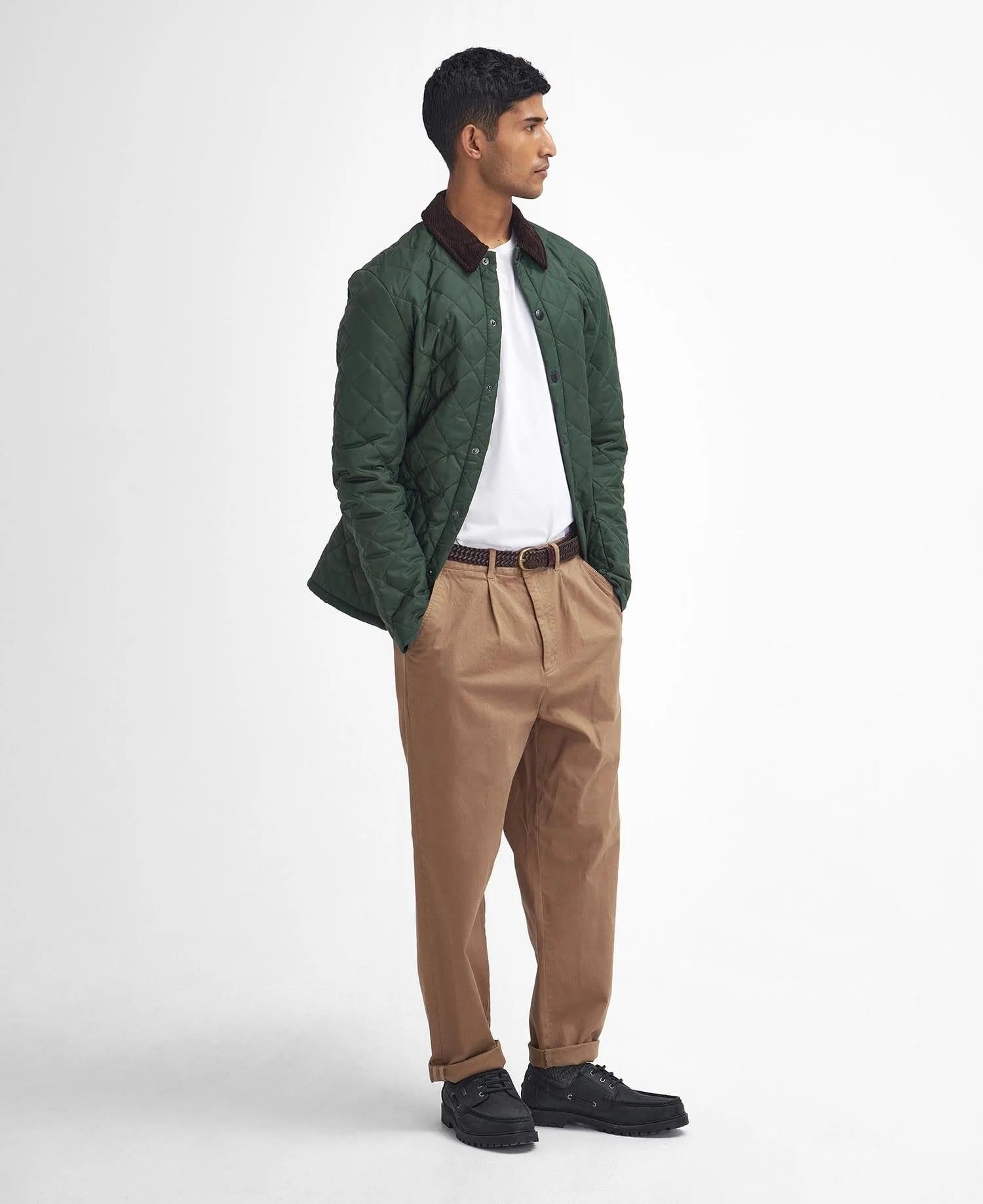 Barbour Heritage Liddesdale® Kapitone Slim Fit GN71 Racıng Green