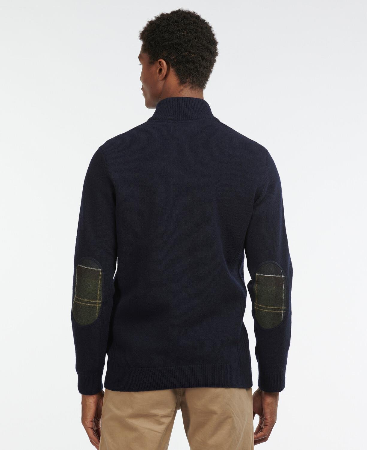 Barbour Holden Half Zip Knitted Kazak NY91 Navy