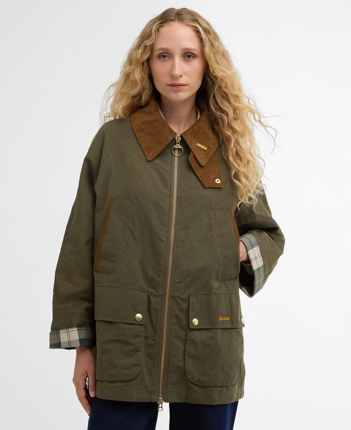 Barbour Icons Bedale Showerproof Ceket OL72 Ivy Green-Ancient