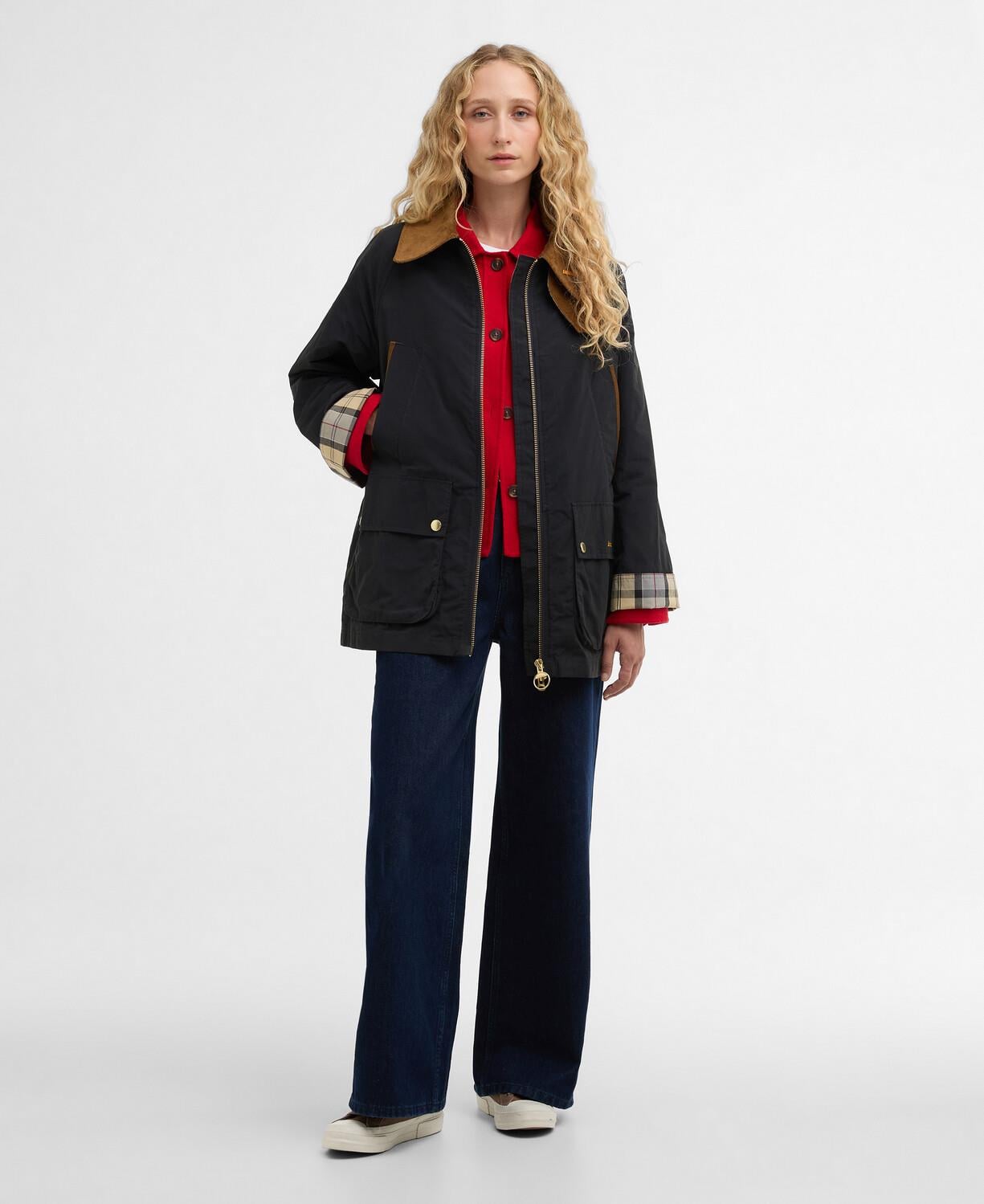 Barbour Icons Bedale Showerproof Ceket NY91 Dark Navy-Dress