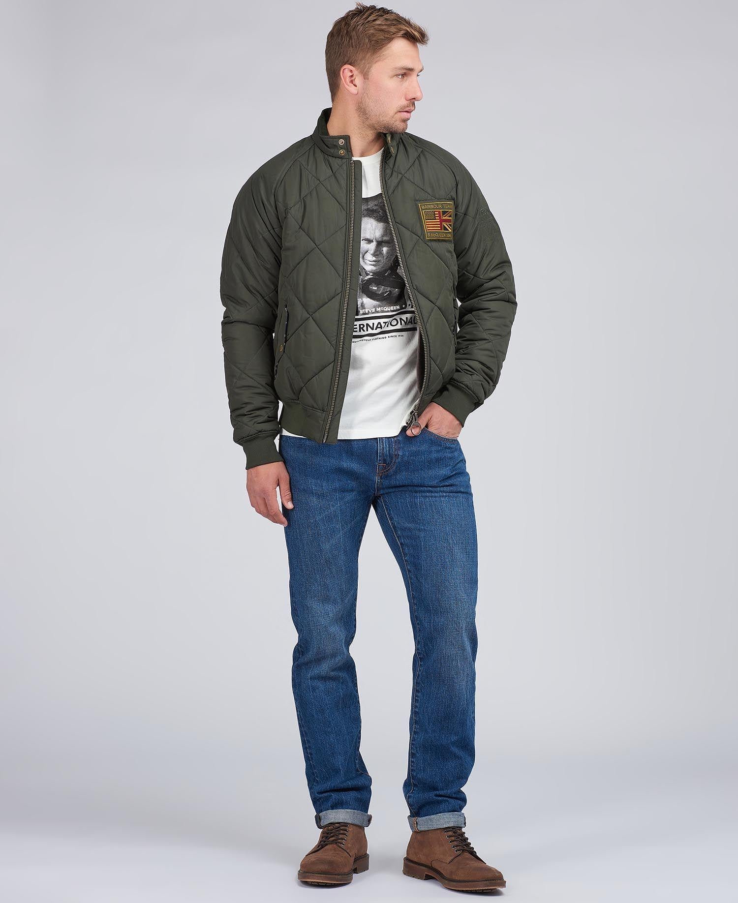 Barbour Int. Steve Mcqueen Kapitone Ceket Sage