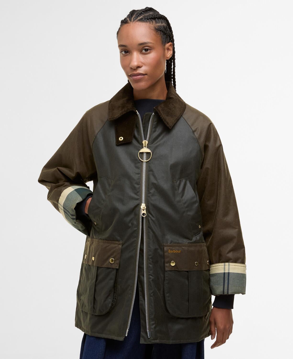 Barbour Kettlewell Yağlı Ceket OL99 Archive Olive-Beech-Ancient