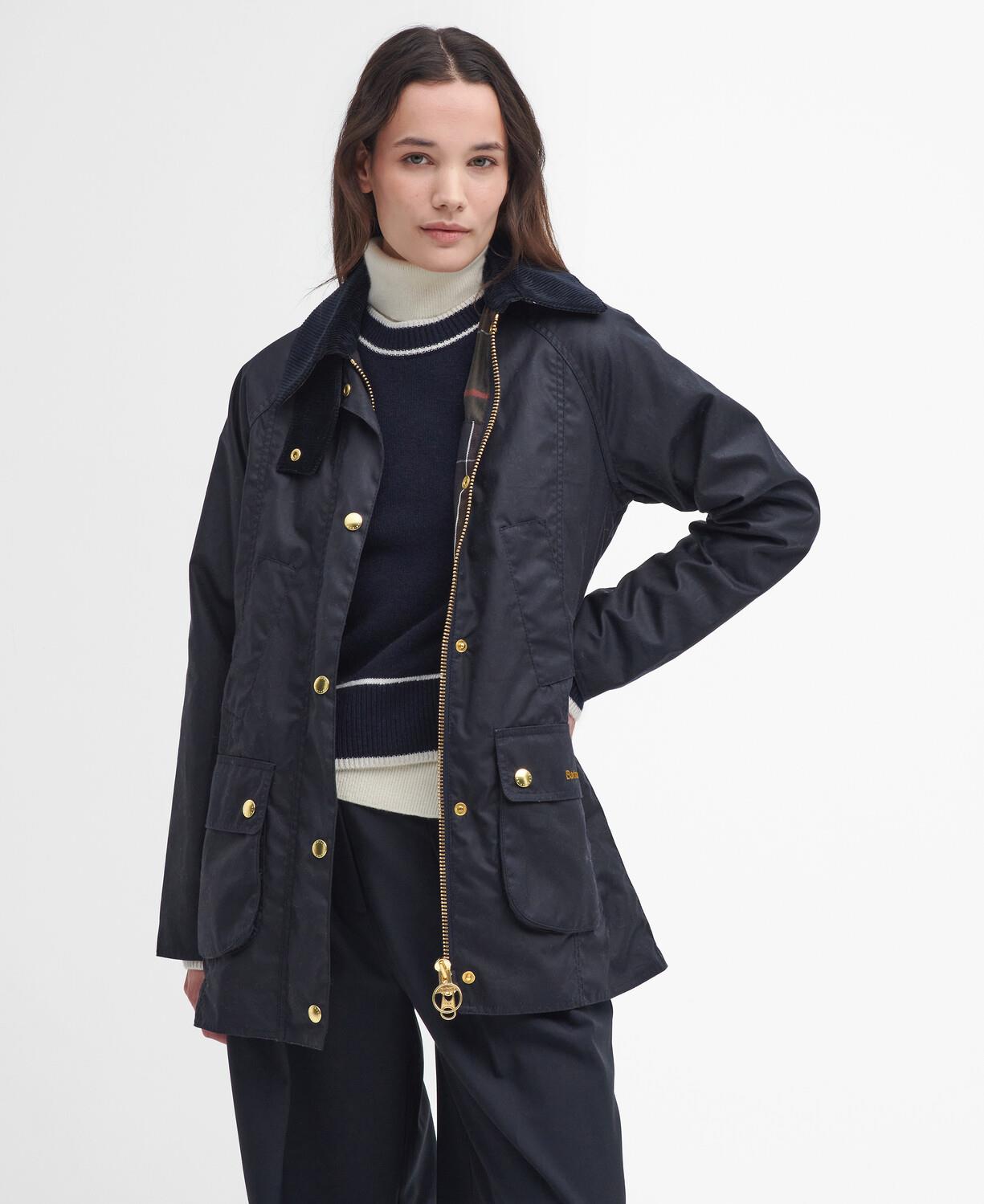 20AW バブアー Barbour BEADNELL WAX JACKET Barbour Modern Beadnell Yağlı Ceket NY92 Navy