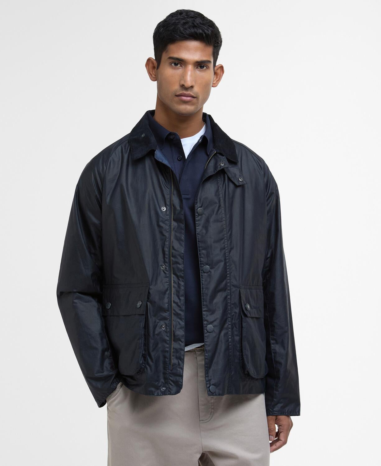 Barbour Modern Bedale Yağlı Ceket NY51 Royal Navy