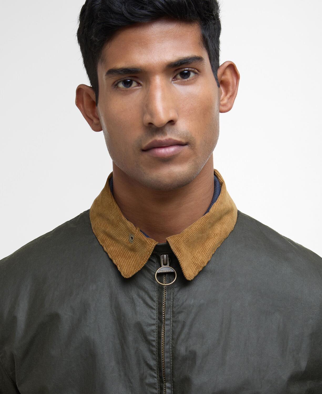 Barbour Newbury Yağlı Ceket OL51 Archive Olive-Heritage Check