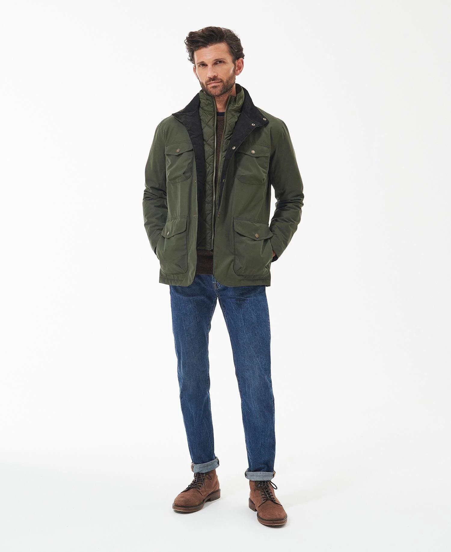 Barbour Ogston Waterproof Ceket OL91 Olive