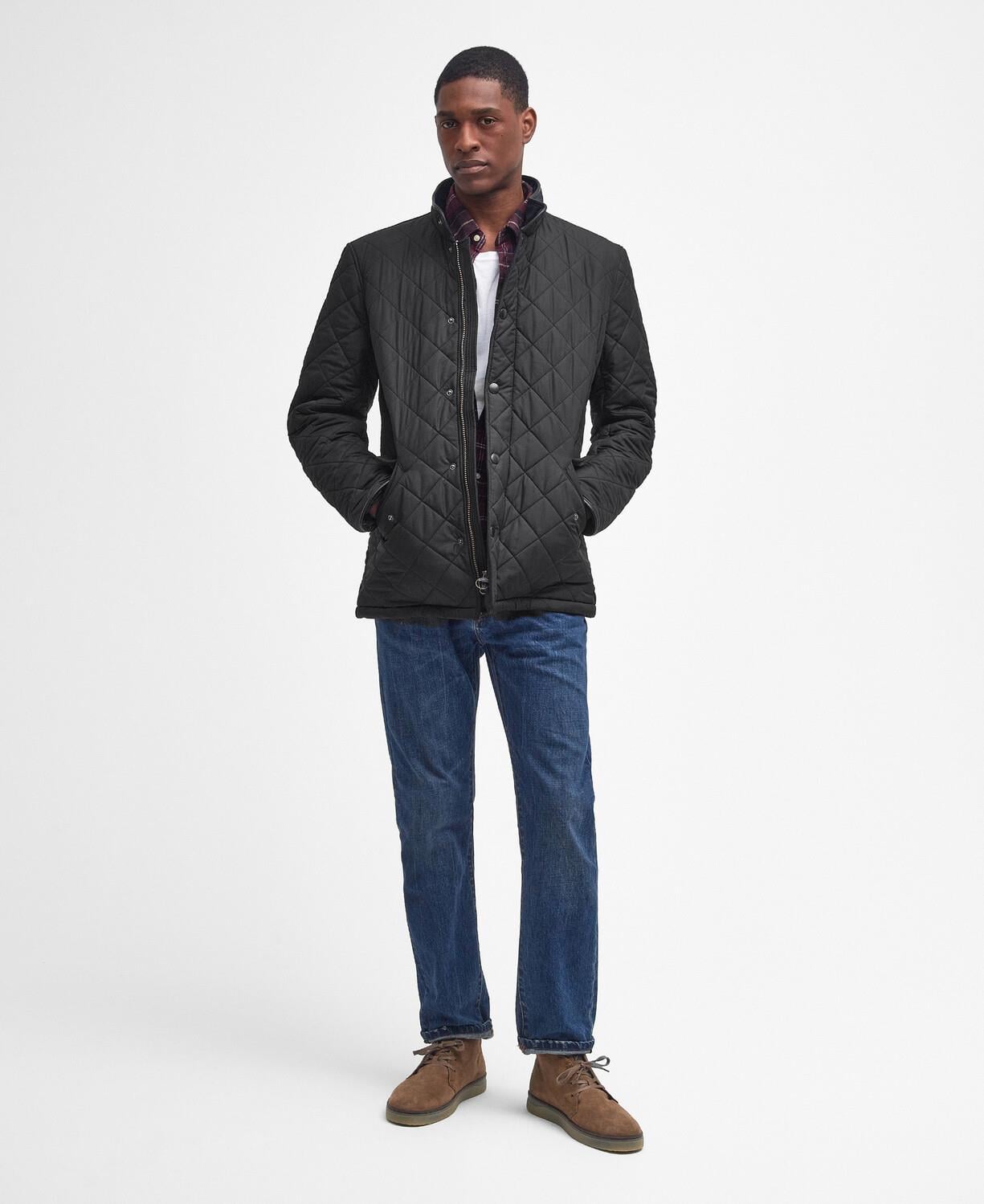 Barbour Powell Polar Kapitone Ceket BK11 Black