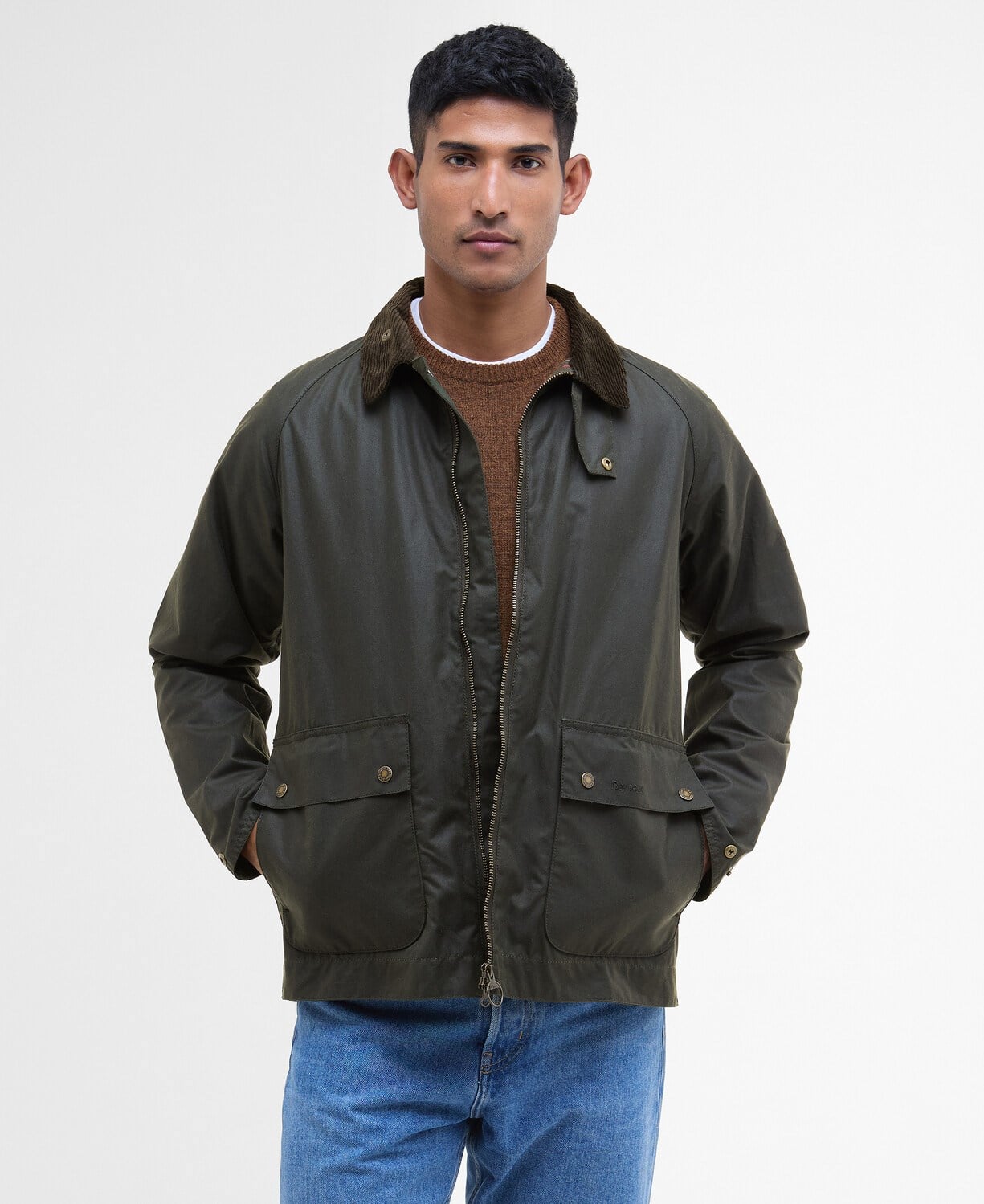 Barbour Short Bedale Yağlı Ceket OL52 Fern