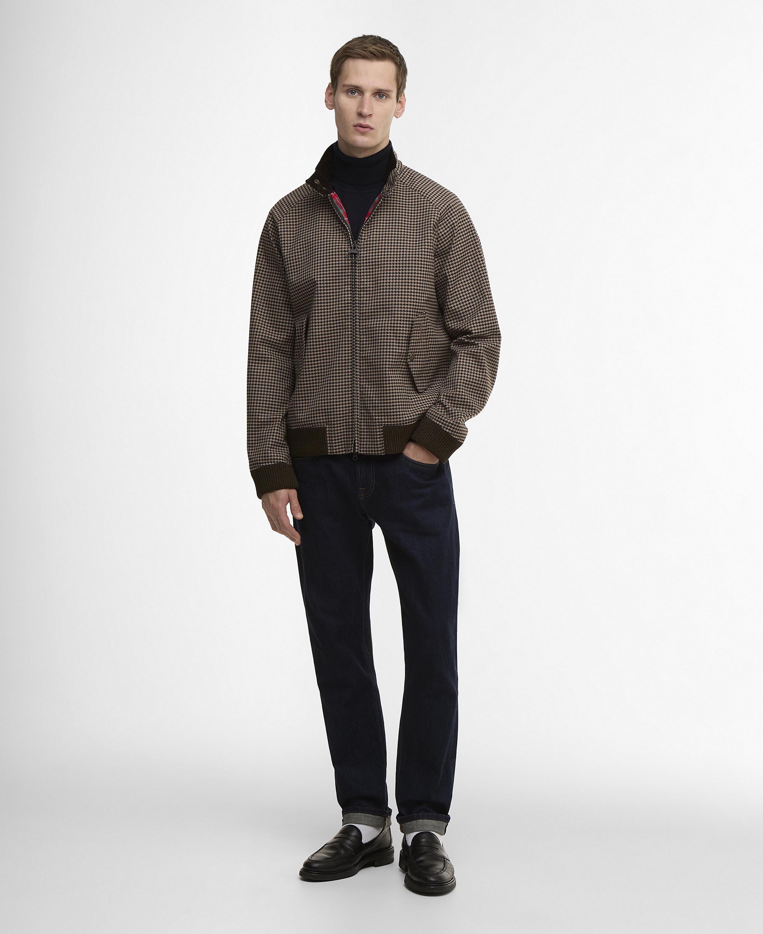 Barbour x Baracuta Porton Showerproof Ceket BE51 Brown Houndstooth