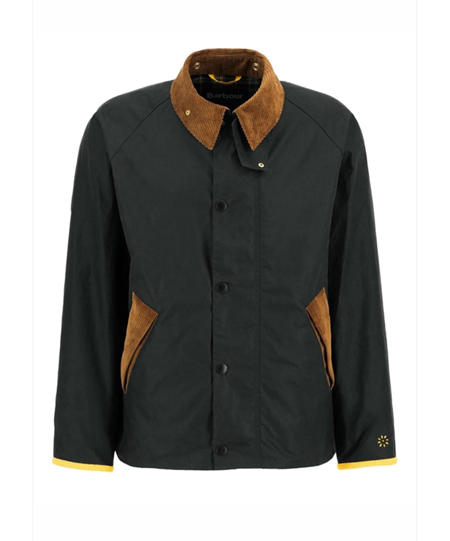 ジャケット・アウター Barbour Barbour x Flower Mountain Unisex Oversize Yağlı Ceket SG51 Sage