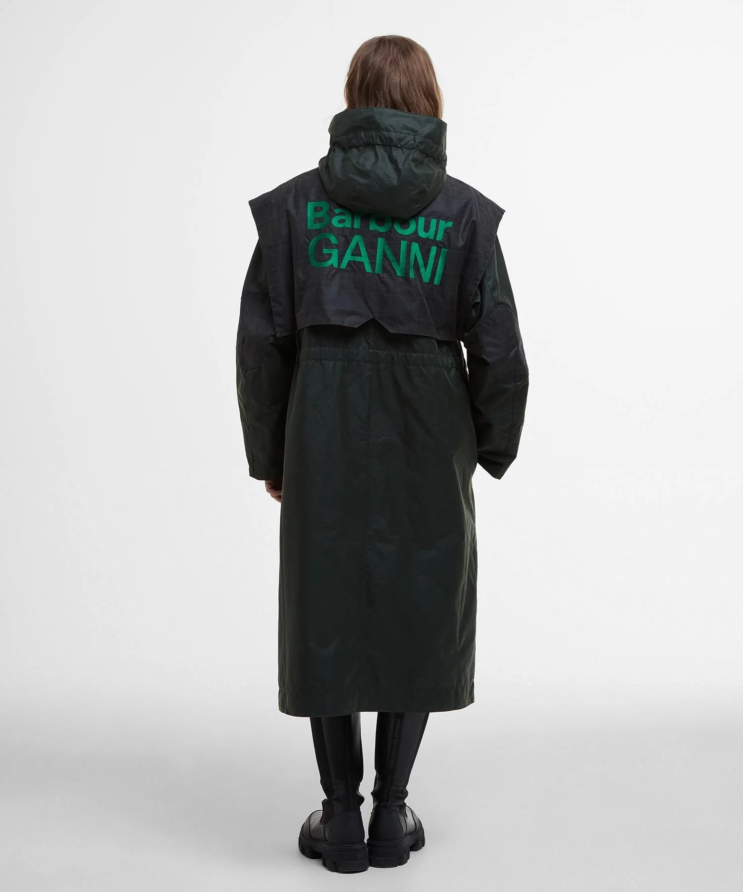 Barbour x GANNI Yağlı Parka GN61 Green